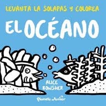 Levanta las solapas y colorea. El oceano
