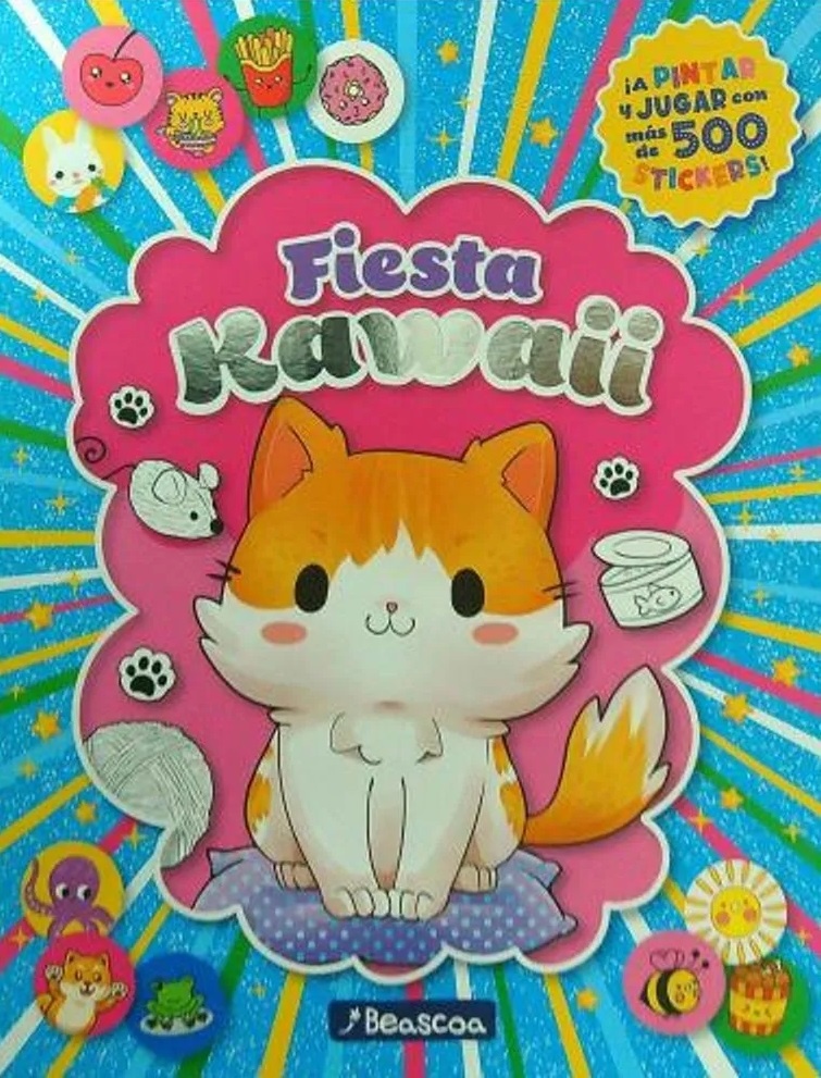 Fiesta De Stickers +500 Mascotas Kawaii