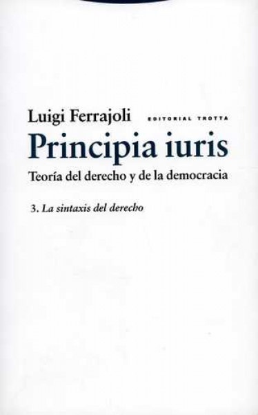 Principia iuris 3. La sintaxis del derecho