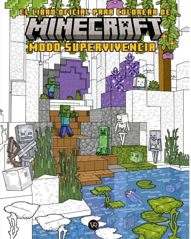 Minecraft El libro oficial para colorear: Modo Supervivencia