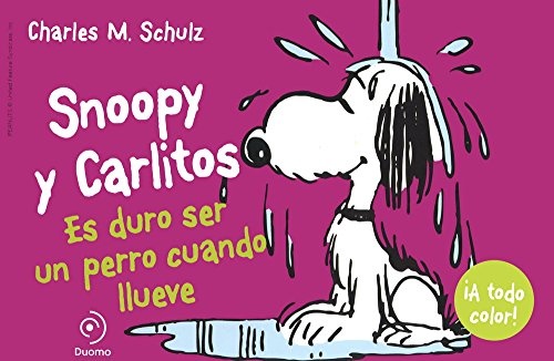 Snoopy y carlitos es duro ser un perro cuando llueve