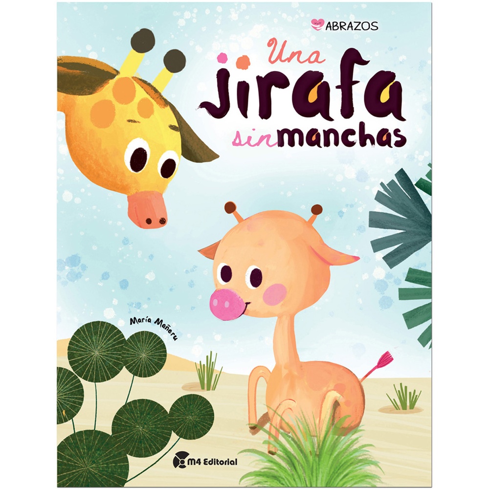Una jirafa sin manchas