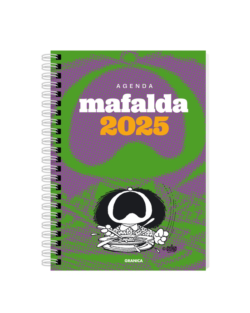 Mafalda 2025 anillada feminista verde-gris