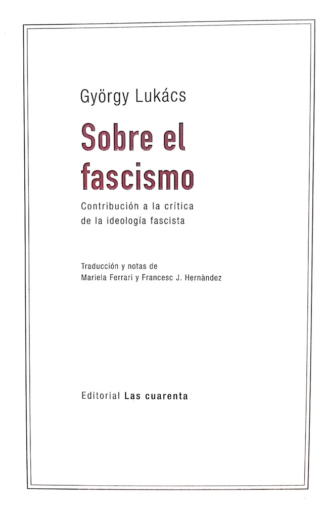Sobre el fascismo
