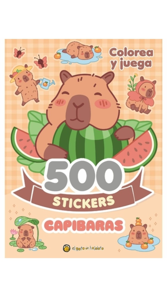500 stickers capibaras