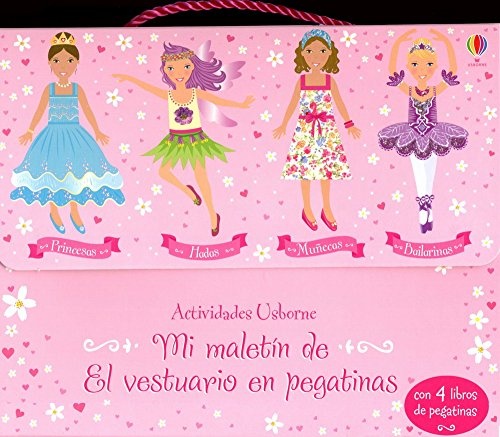 Princesas, hadas, muñecas, bailarinas. Mi maletín. El vestuario en pegatinas