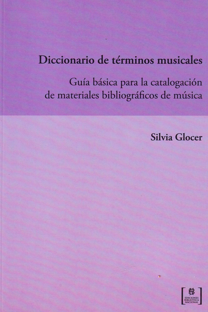 Diccionario de terminos musicales