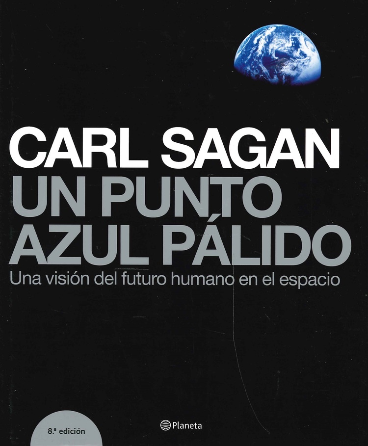 Un punto azul palido