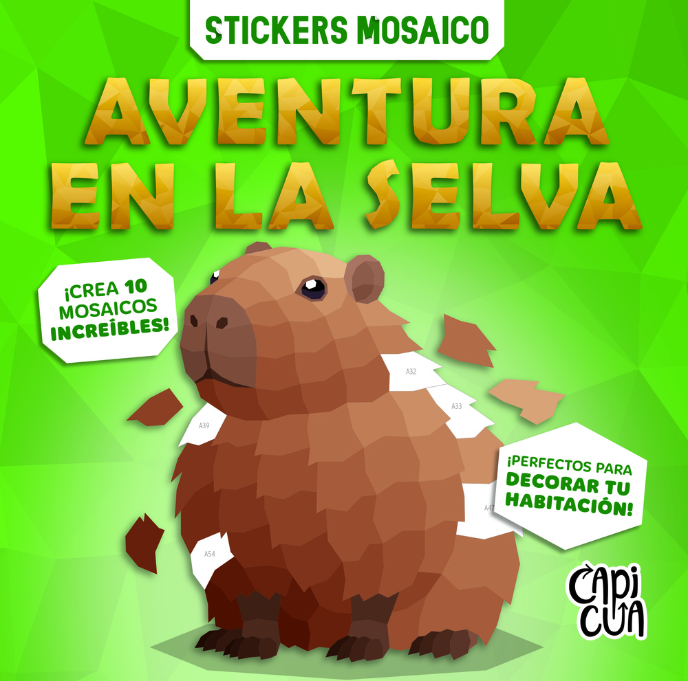 Stickers mosaico: aventura en la selva