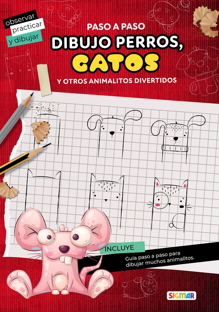 Dibujo perros, gatos y otros animalitos divertidos