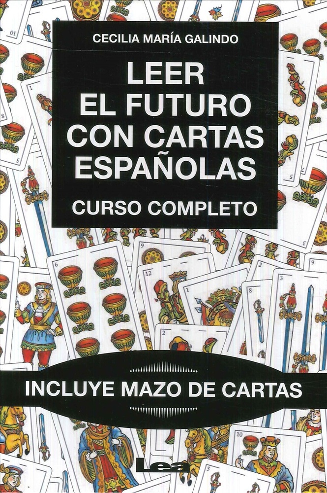 Leer el futuro con cartas españolas con mazo de cartas en caja
