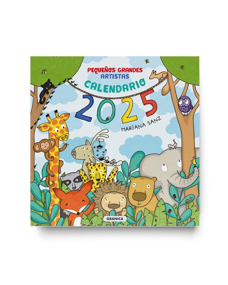 Pequeños grandes artistas 2025, calendario de pared