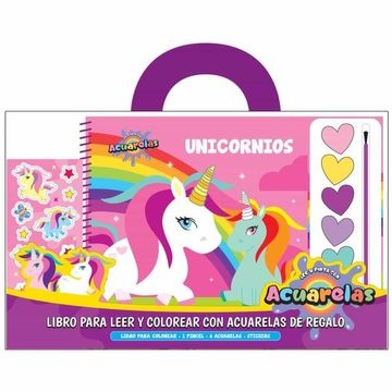 Acuarelas unicornios