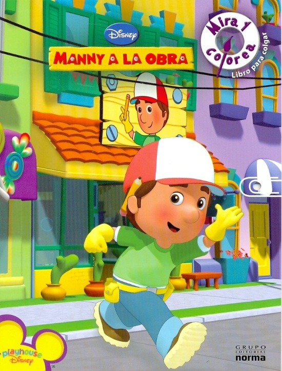 Manny a la obra. Pinta y colorea