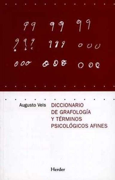 Diccionario de grafologia y terminos psicologicos afines