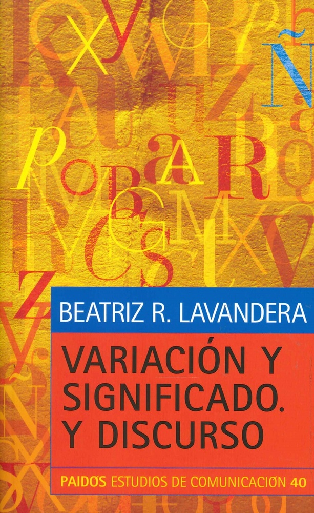 Variacion y significado. Y discurso.