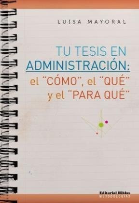 Tu tesis en Administración: el 