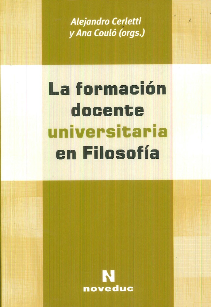 La Formación docente universitaria en filosofía