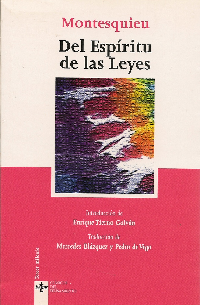 Del Espiritu De Las Leyes