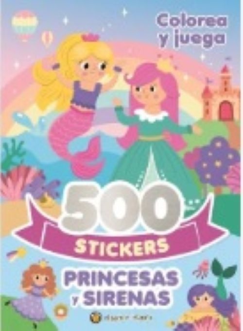 500 stickers princesas y sirenas