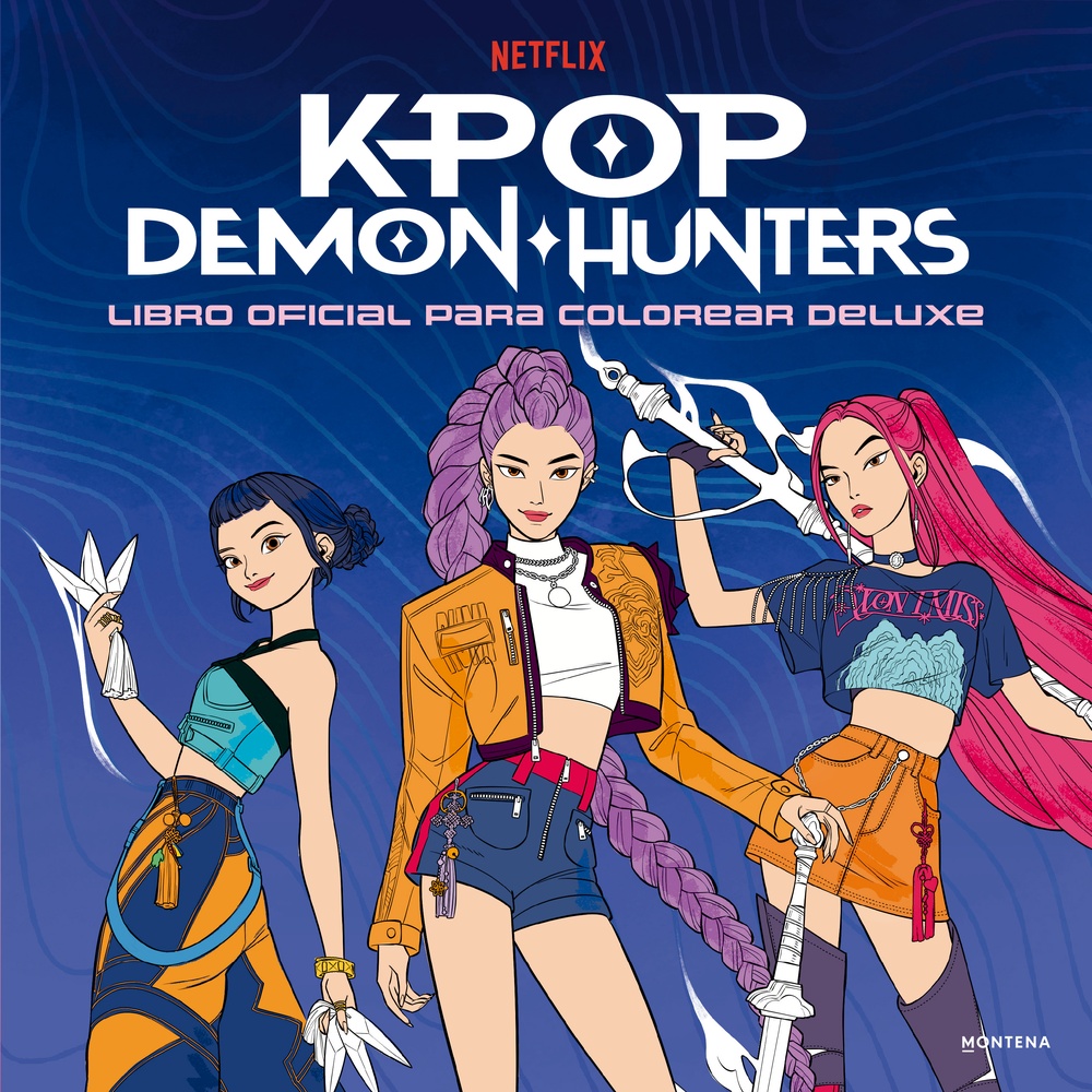 Kpop demon hunters libro para colorear