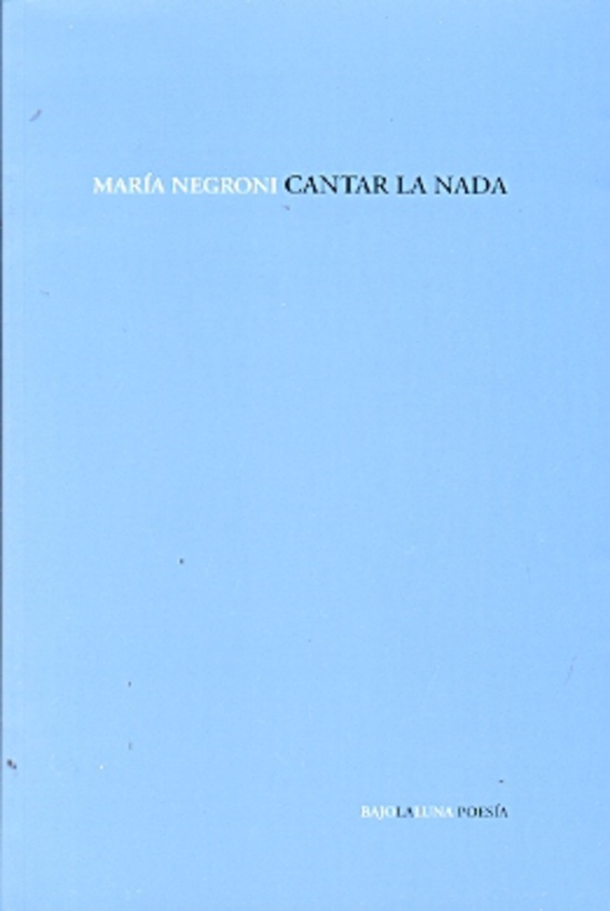 Cantar la nada
