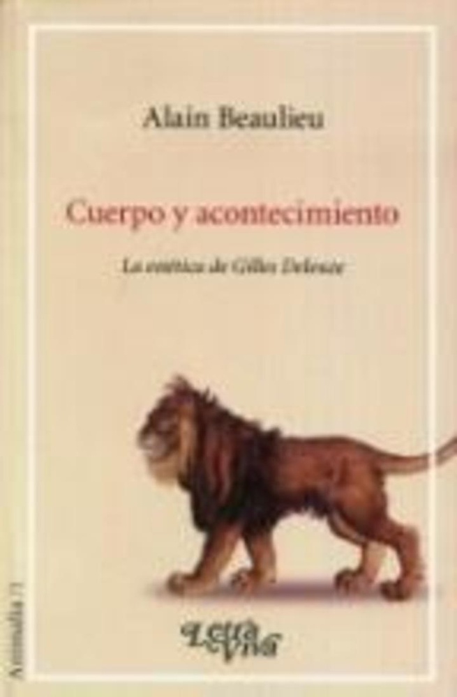 Cuerpo y acontecimiento la estetica de Gilles Deleuze