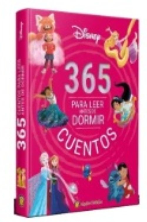365 cuentos para antes de ir a dormir disney (tapa fucsia)