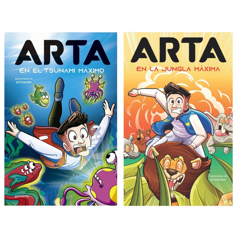 Pack 2x1 - Arta en el tsunami maximo (arta game 4) + Arta game 5. en la jungla maxima KIT