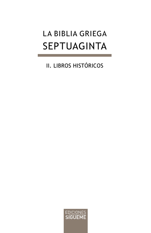 Biblia griega. Septuaginta II.