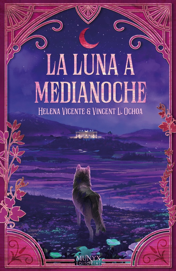 La luna a media noche