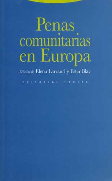 penas comunitarias en europa
