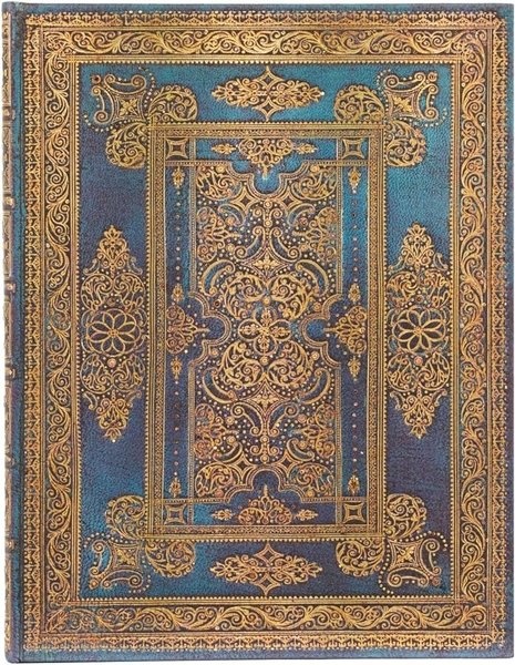 Lujo azul midi-rayado