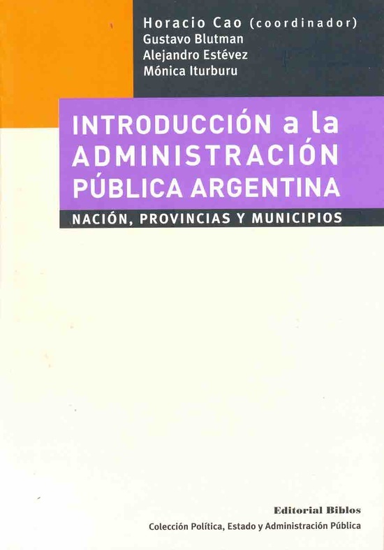 Introduccion a la administracion publica argentina