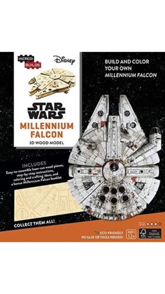 Incredibuilds - star wars - millennium falcon 3d wood