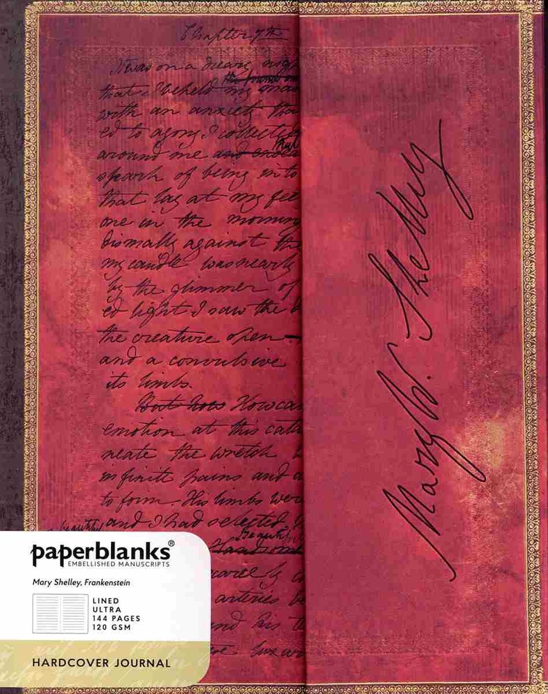 Mary shelley, frankenstein ultra-rayado