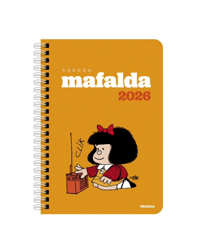 Mafalda 2026 anillada modulos naranja