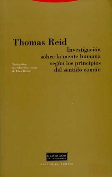 Investigación sobre la mente humana según los principios del sentido común