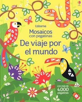 De viaje por el mundo. Mosaicos con pegatinas