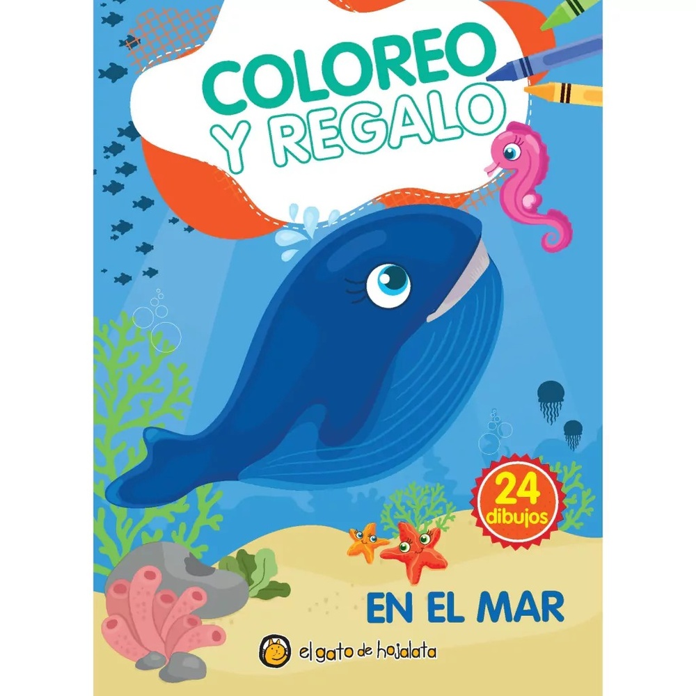 Coloreo y regalo: en el mar