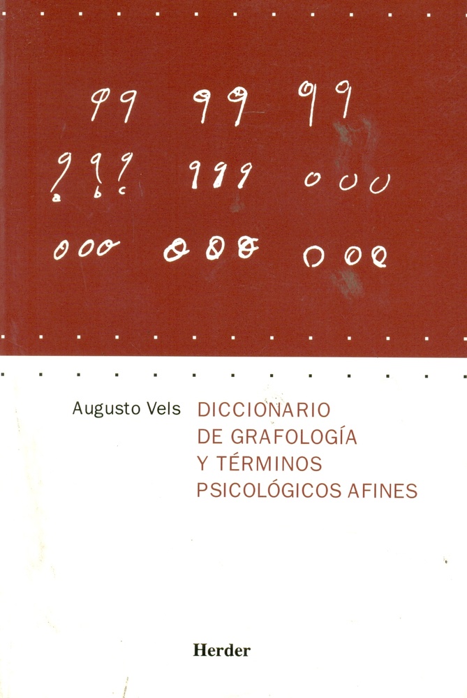 Diccionario de grafologia y terminos psicologicos afines