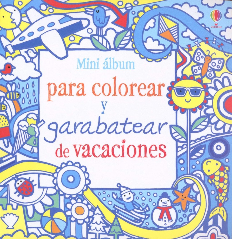 Mini album para colorear y garabatear de vacaciones