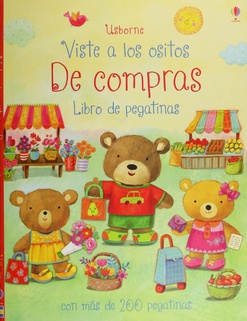 Viste A Los Ositos. De Compras. Libro De Pegatinas