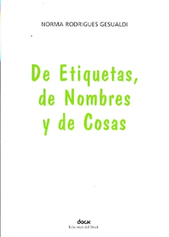 De etiquetas de nombres y de cosas