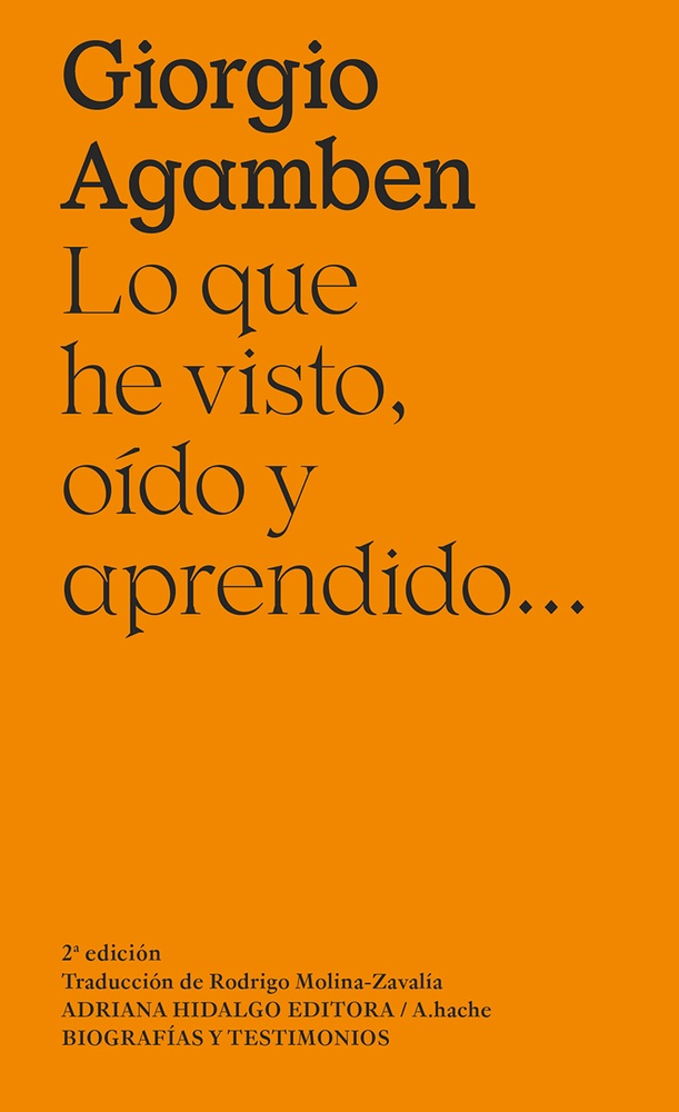 Lo que he visto, oído y aprendido