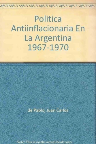 Politica antiinflacionaria en la Argentina, 1967 - 1970
