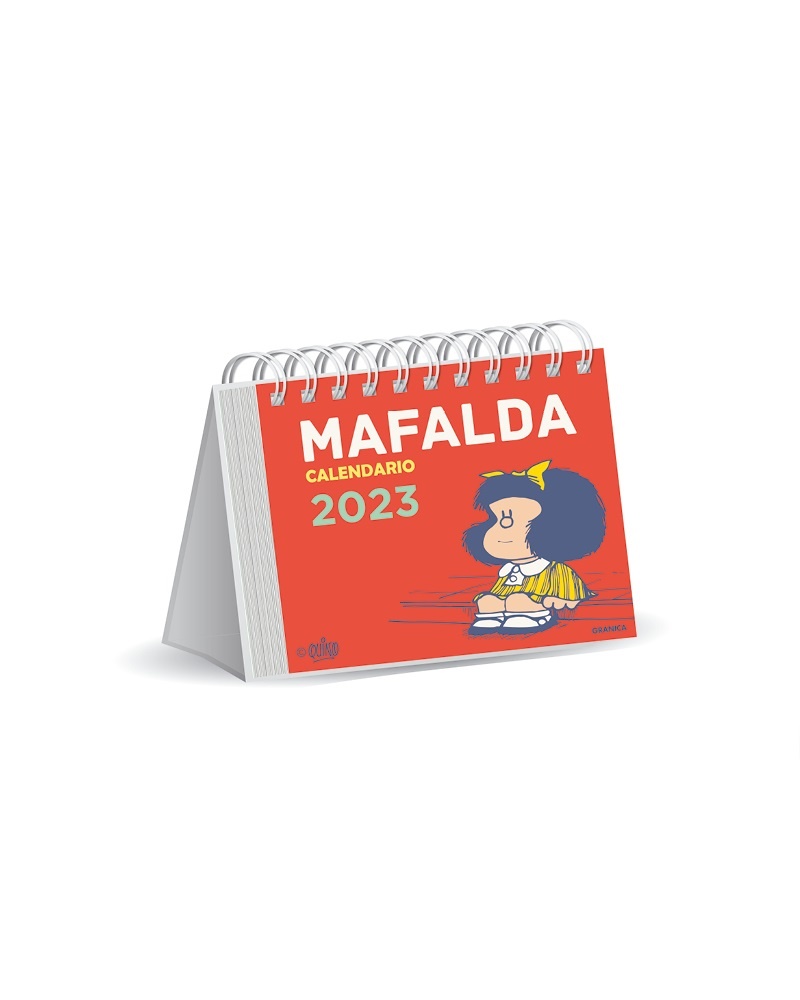 Mafalda 2023 calendario escritorio - rojo