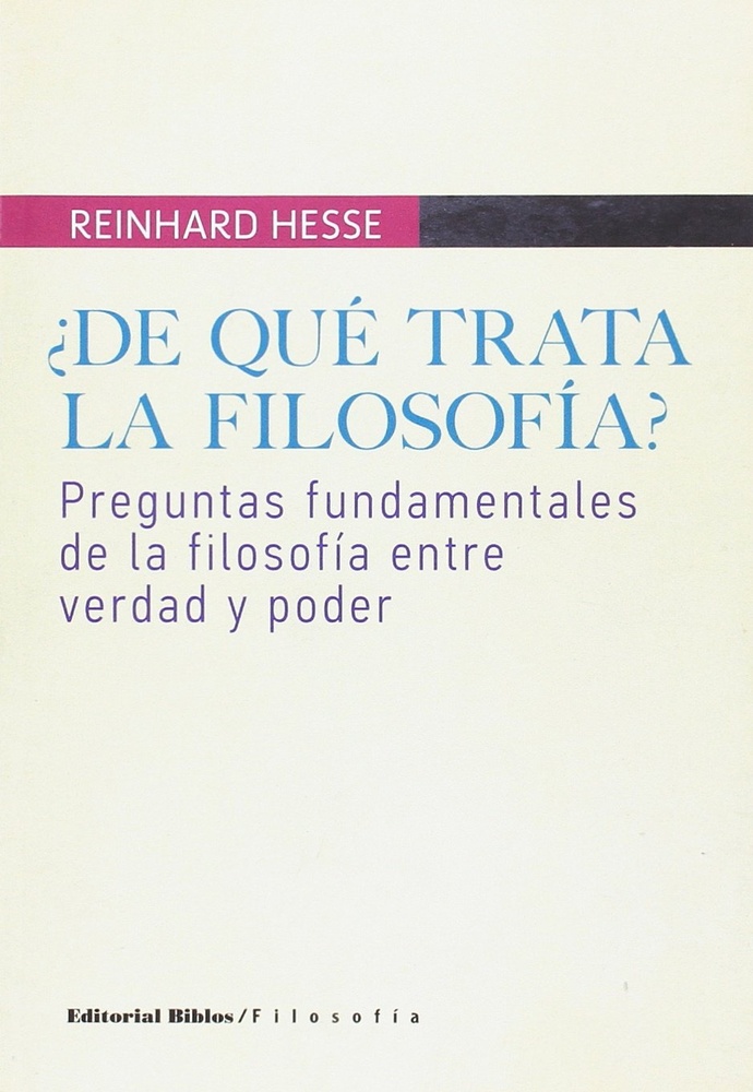 ¿De qué trata la filosofía?