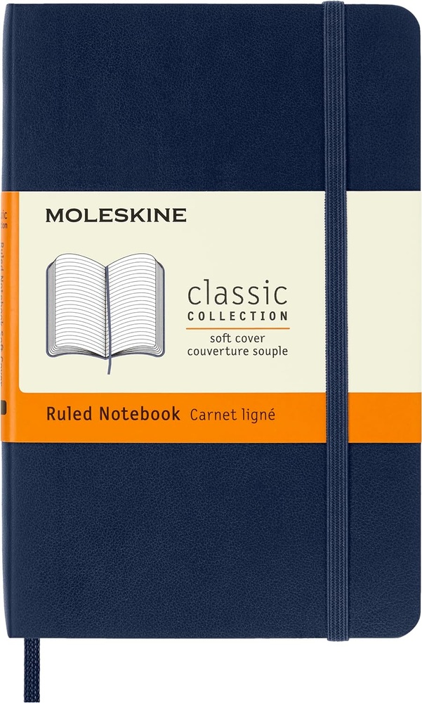 Cuaderno rayado azul Classic Flexible Pocket
