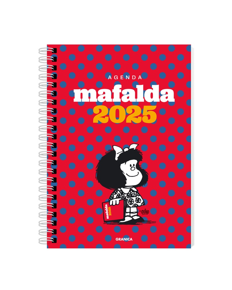 Mafalda 2025 anillada columna roja